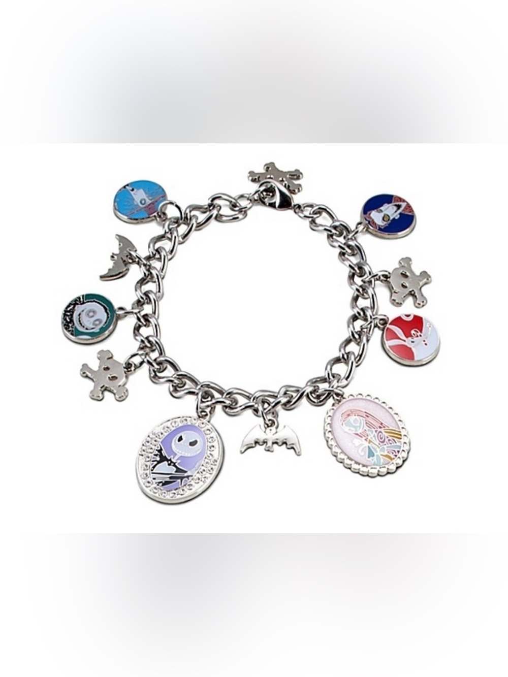 The Nightmare Before Christmas Silver Charm Bracelet - Character Charm Jewelry
